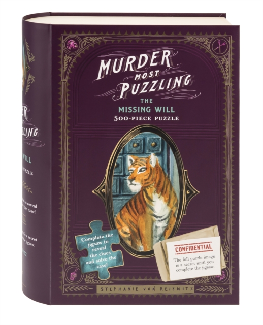 Murder Most Puzzling The Missing Will 500-Piece Puzzle, Jigsaw Book