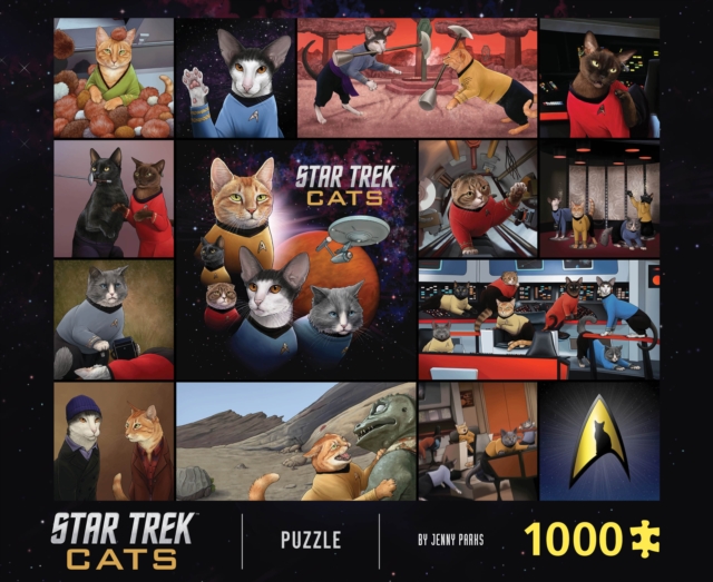 Star Trek Cats 1000-Piece Puzzle, Jigsaw Book
