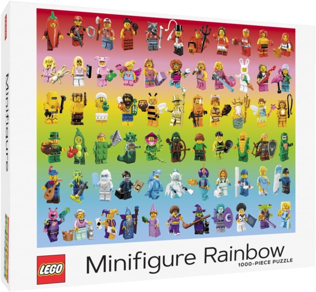 LEGO Minifigure Rainbow 1000Piece Puzzle, Jigsaw Book