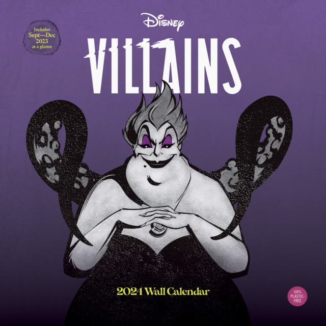 2024 Disney Villains Wall Calendar, Calendar Book