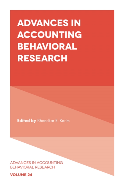 Advances in Accounting Behavioral Research, EPUB eBook