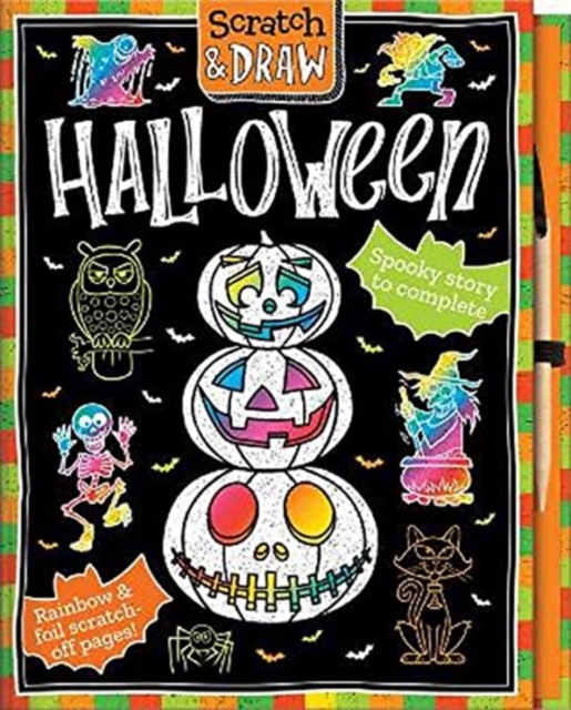 Scratch and Draw Halloween, Hardback Book