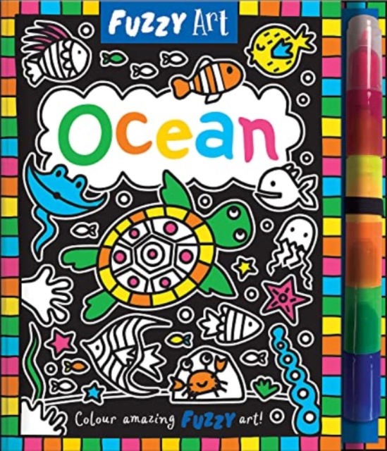 Fuzzy Art Ocean, Hardback Book
