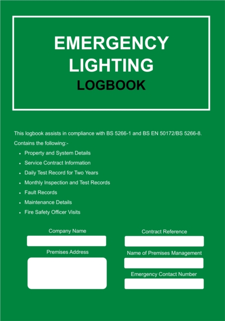 Emergency Lighting Logbook, Paperback / softback Book