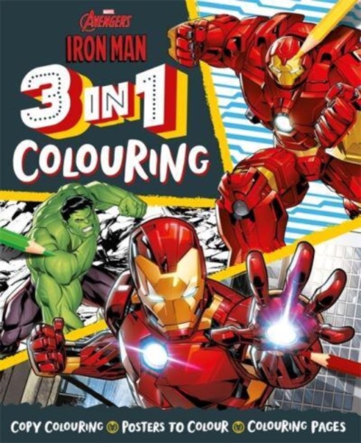 Marvel Avengers Iron Man: 3 in 1 Colouring, Paperback / softback Book