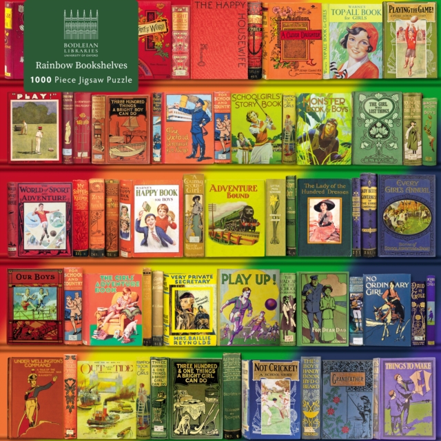 Adult Jigsaw Puzzle Bodleian Libraries: Rainbow Bookshelves : 1000-piece Jigsaw Puzzles, Jigsaw Book