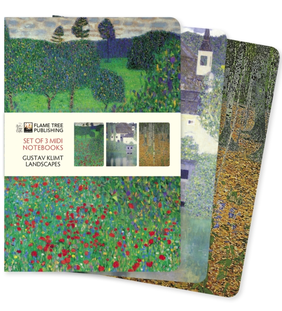 Gustav Klimt: Landscapes Set of 3 Midi Notebooks, Notebook / blank book Book