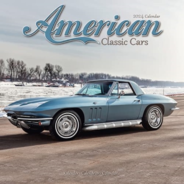 American Classic Cars Calendar 2024  Square Car Wall Calendar - 16 Month, Calendar Book