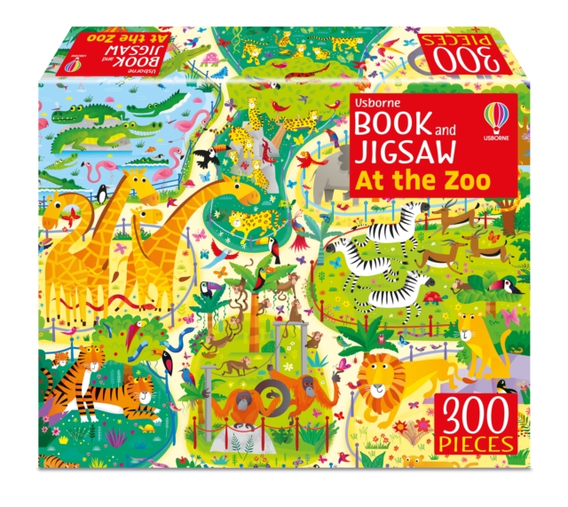 Usborne Book and Jigsaw At the Zoo, Paperback / softback Book