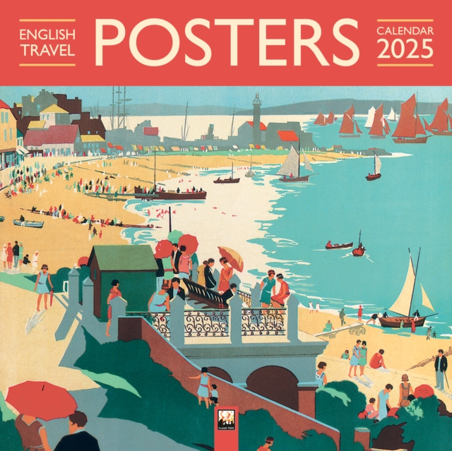 English Travel Posters Wall Calendar 2025 (Art Calendar), Calendar Book