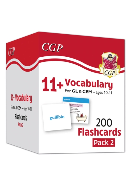 11+ Vocabulary Flashcards for Ages 10-11 - Pack 2: for the 2024 exams, Cards Book