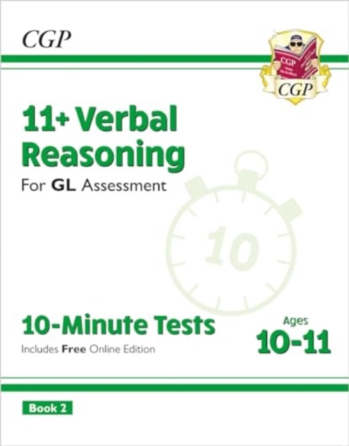 11+ GL 10-Minute Tests: Verbal Reasoning - Ages 10-11 Book 2 (with Online Edition), Multiple-component retail product, part(s) enclose Book