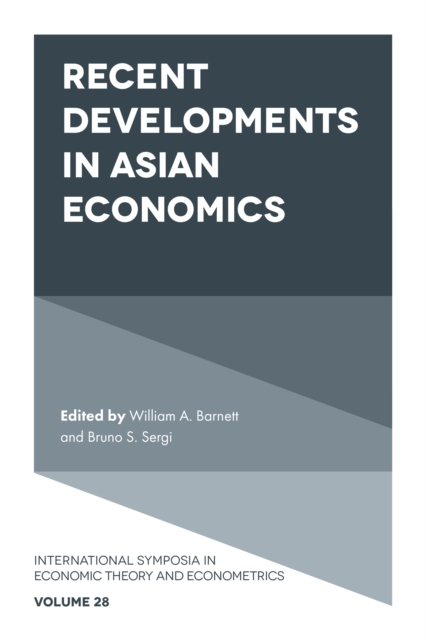 Recent Developments in Asian Economics, PDF eBook