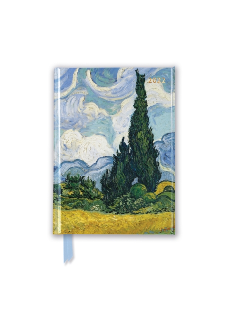 Vincent van Gogh - Wheatfield with Cypresses Pocket Diary 2022, Diary Book