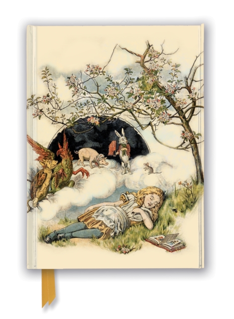 British Library: Alice Asleep, from Alice's Adventures in Wonderland (Foiled Journal), Notebook / blank book Book