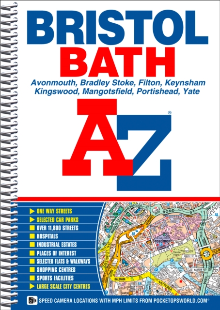Bristol and Bath A-Z Street Atlas (spiral), Spiral bound Book
