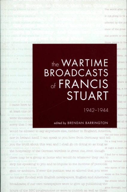 The Wartime Broadcasts of Francis Stuart 1942-1944, EPUB eBook