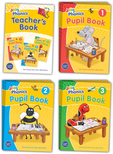 Jolly Phonics Class Set : in Print Letters (British English edition), Paperback / softback Book
