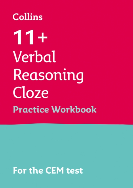 11+ Verbal Reasoning Cloze Practice Workbook : For the 2024 Cem Tests, Paperback / softback Book