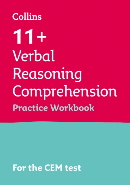 11+ Verbal Reasoning Comprehension Practice Workbook : For the 2024 Cem Tests, Paperback / softback Book