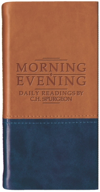 Morning and Evening – Matt Tan/Blue, Leather / fine binding Book