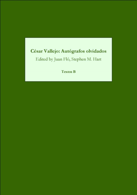 Cesar Vallejo: Autografos olvidados, PDF eBook