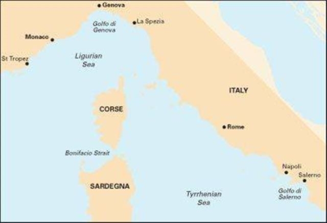 Imray Chart M40 : Ligurian and Tyrrhenian Sea, Sheet map, folded Book