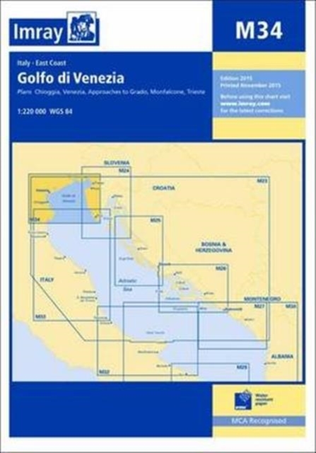 Imray Chart M34 : Golfo di Venezia, Paperback / softback Book