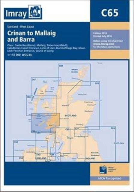 Imray Chart C65 : Crinan to Mallaig and Barra, Paperback / softback Book