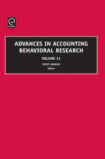 Advances in Accounting Behavioral Research, PDF eBook