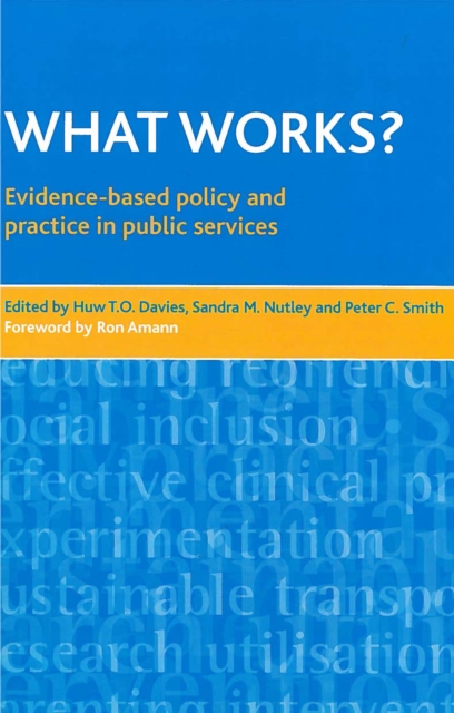 What works? : Evidence-based policy and practice in public services, PDF eBook