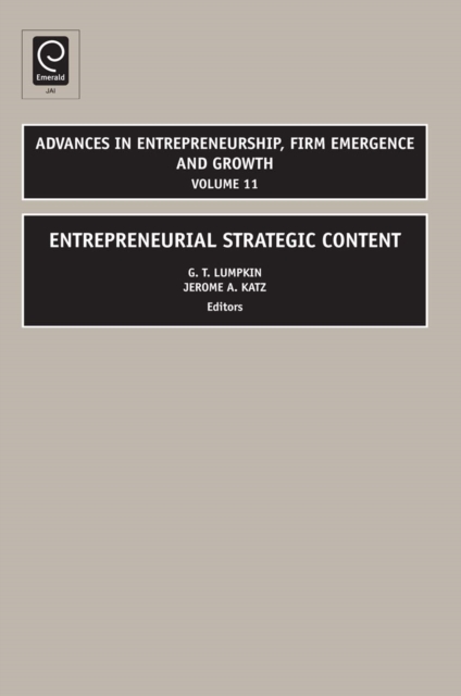 Entrepreneurial Strategic Content, PDF eBook