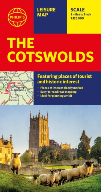 Philip's The Cotswolds : Leisure and Tourist Map, Sheet map Book