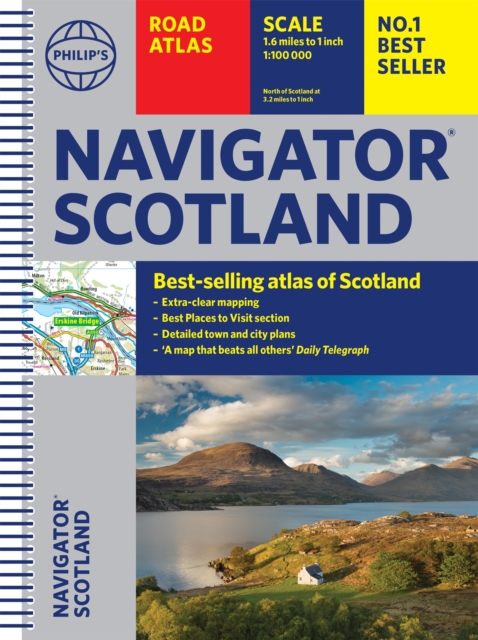 Philip's Navigator Scotland, Spiral bound Book