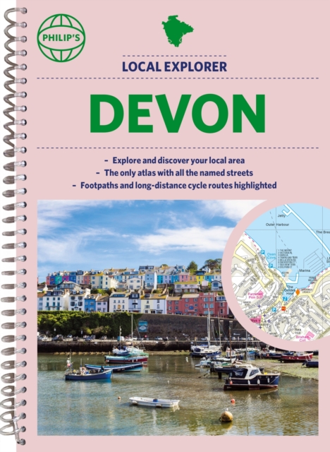 Philip's Local Explorer Street Atlas Devon, Spiral bound Book