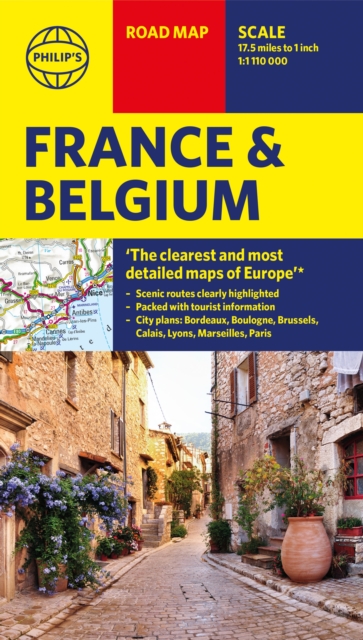 Philip's Road Map France and Belgium, Sheet map Book