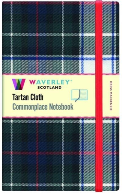 Dress Mackenzie Large Tartan Notebook: 21 x 13cm : - Waverley Scotland Tartan Cloth Commonplace Notebook/Journal, Hardback Book