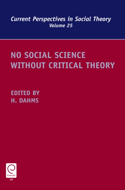 No Social Science without Critical Theory, PDF eBook