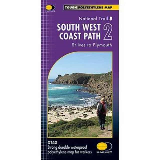 South West Coast Path 2 : St Ives to Plymouth, Sheet map, folded Book