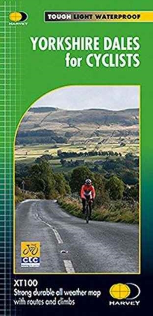 Yorkshire Dales for Cyclists XT100, Sheet map, folded Book