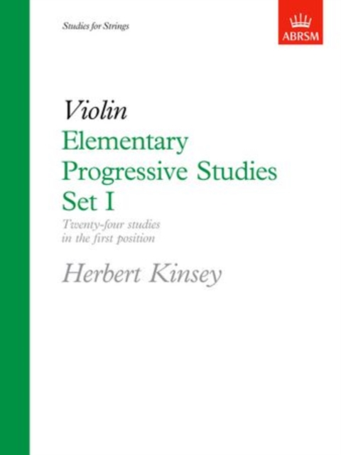 Elementary Progressive Studies, Set I for Violin, Sheet music Book