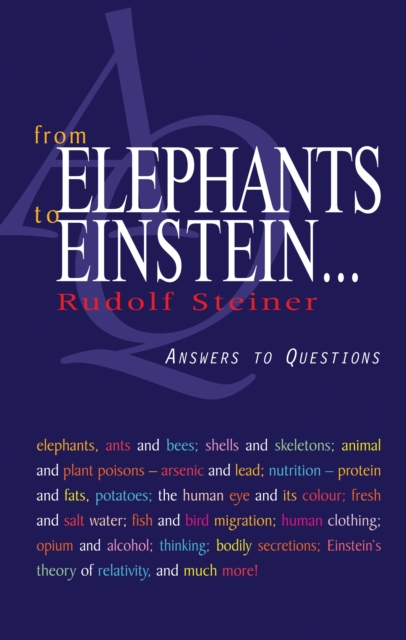 From Elephants to Einstein : Answers to Questions, Paperback / softback Book
