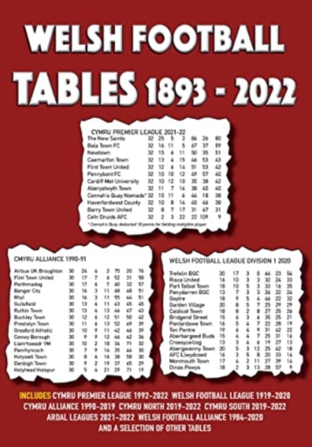 Welsh Football Tables 1893-2022, Paperback / softback Book