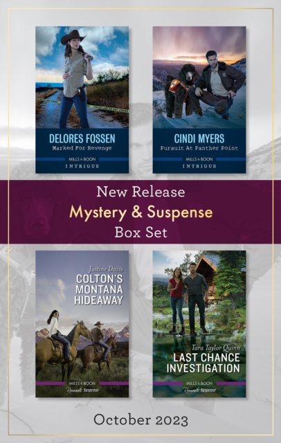 Mystery & Suspense New Release Box Set Oct 2023/Marked For Revenge/Pursuit At Panther Point/Colton's Montana Hideaway/Last Chance, EPUB eBook