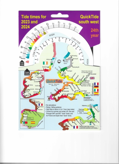 QuickTide south west 2023/2024  24th year : Tide times of south-west England and Wales, and Ireland, France, Spain, Portugal, Other book format Book