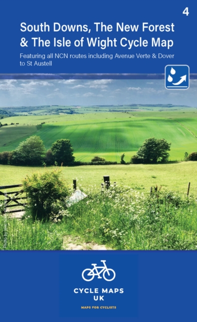South Downs, The New Forest, and The Isle of Wight Cycle Map 4 : Including Avenue Verte and Dover to St Austell, Sheet map, folded Book