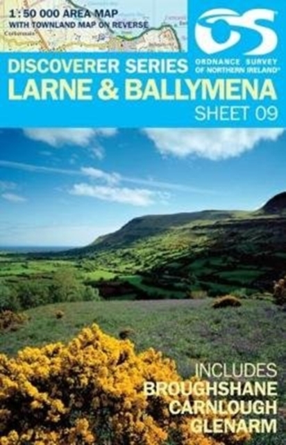 Larne : Ballymena, Sheet map, folded Book