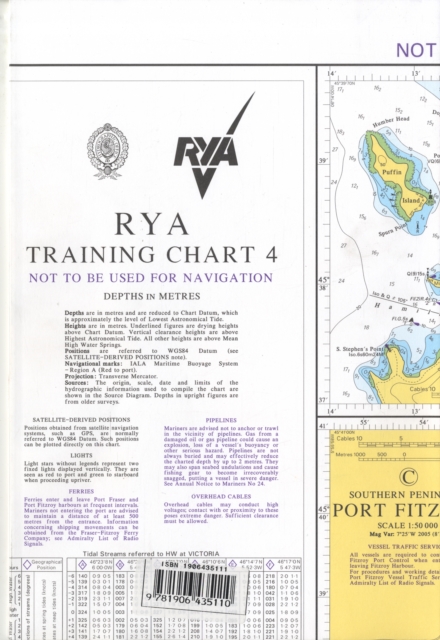 RYA Training Chart : No. 4, Sheet map, folded Book