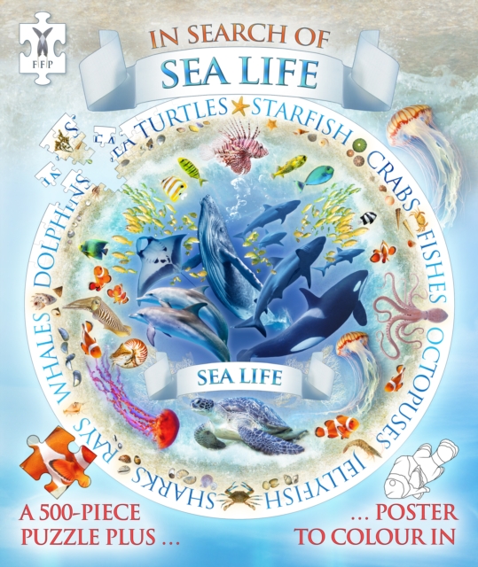 In Search of Sea Life Jigsaw and Poster, Mixed media product Book