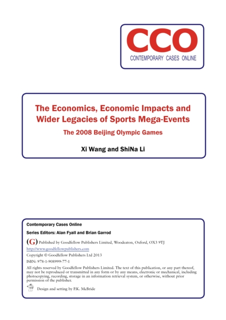 The Economics of International Sports Events, PDF eBook